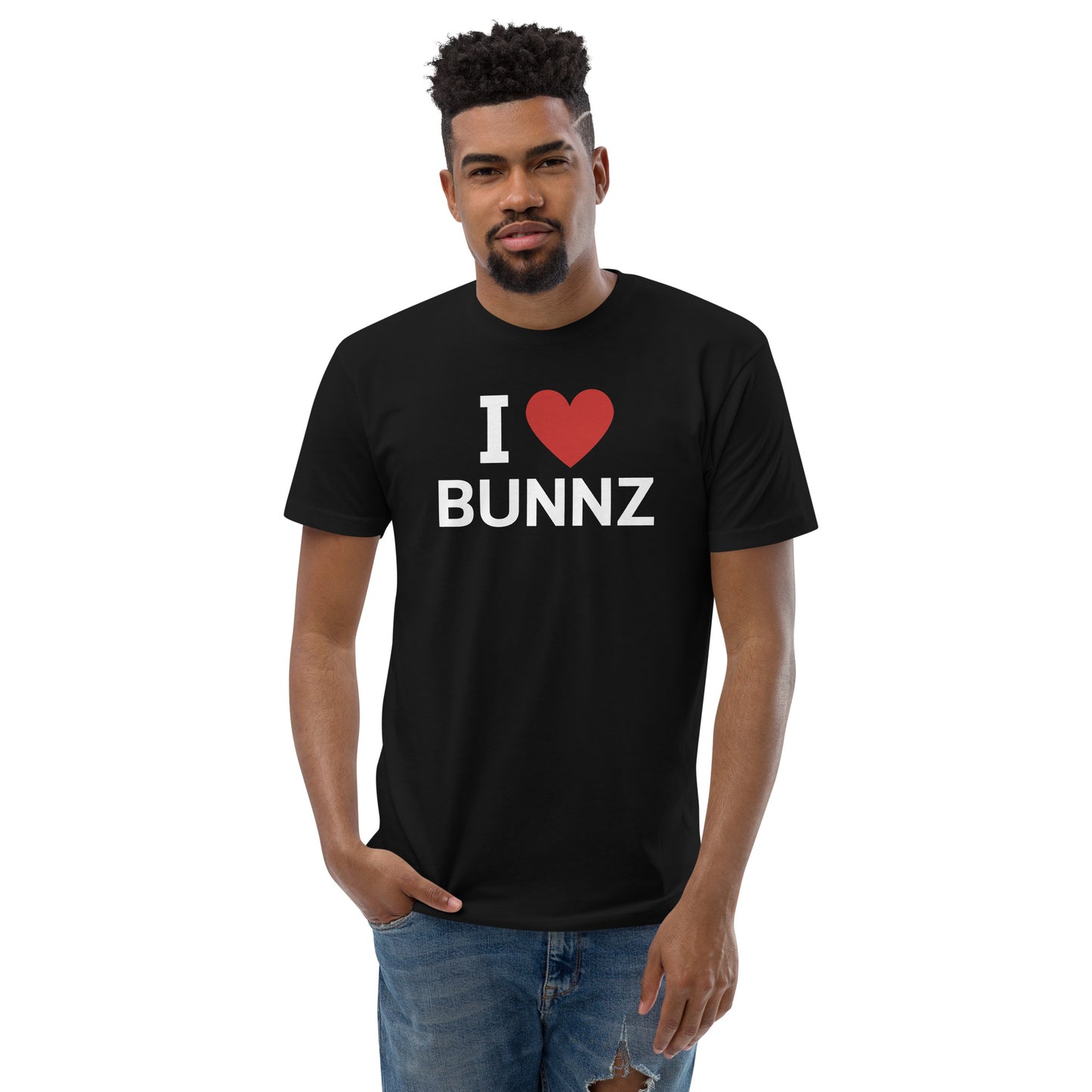 I ❤️ Bunnz White Font Tee