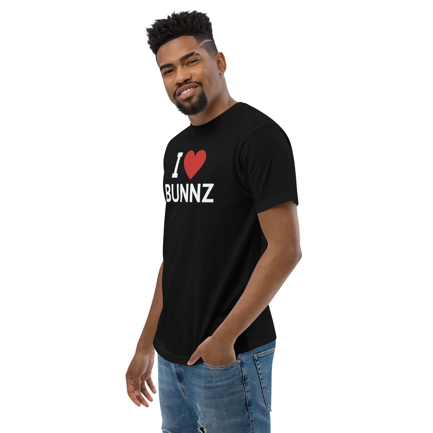 I ❤️ Bunnz White Font Tee