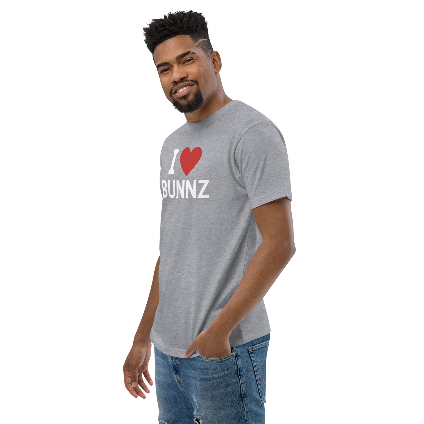 I ❤️ Bunnz White Font Tee