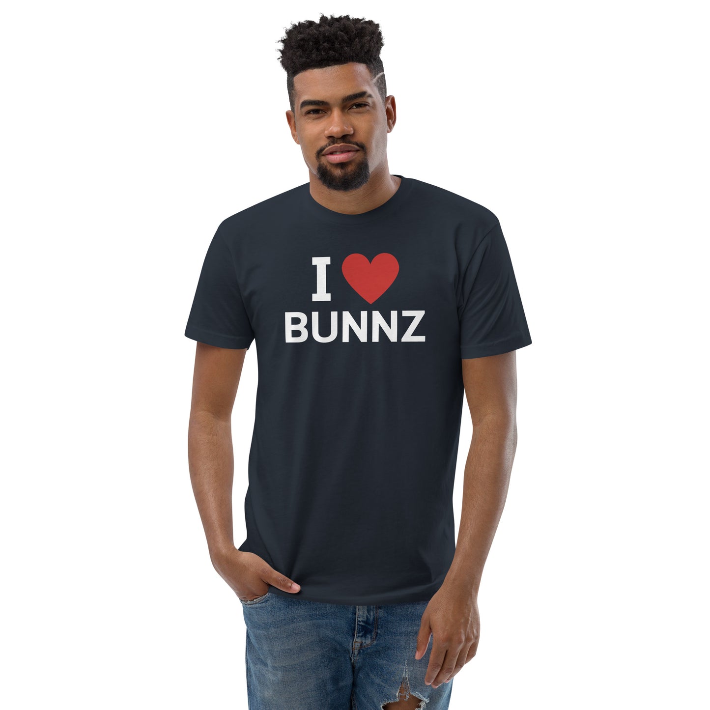 I ❤️ Bunnz White Font Tee
