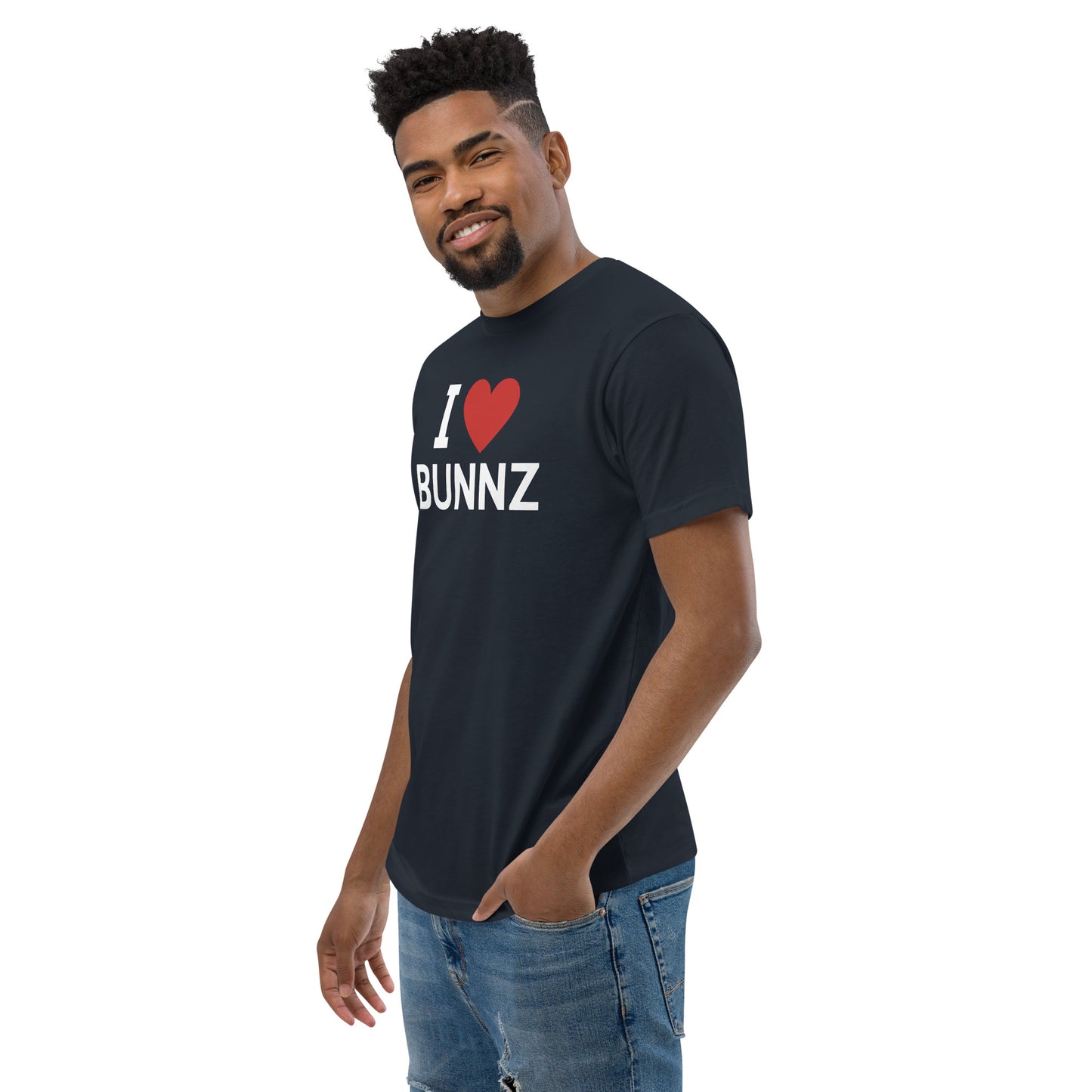 I ❤️ Bunnz White Font Tee