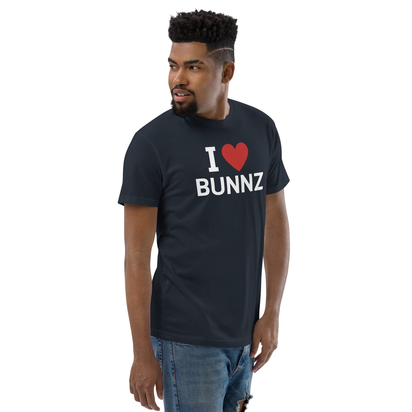 I ❤️ Bunnz White Font Tee