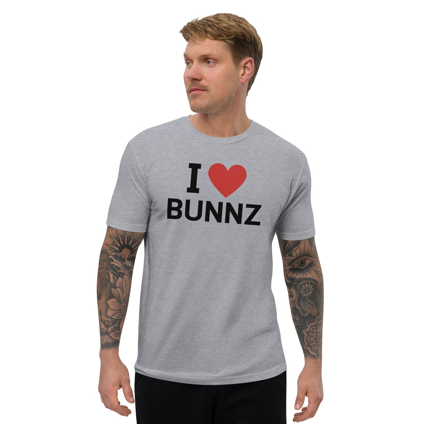 I ❤️ Bunnz Black Font Tee