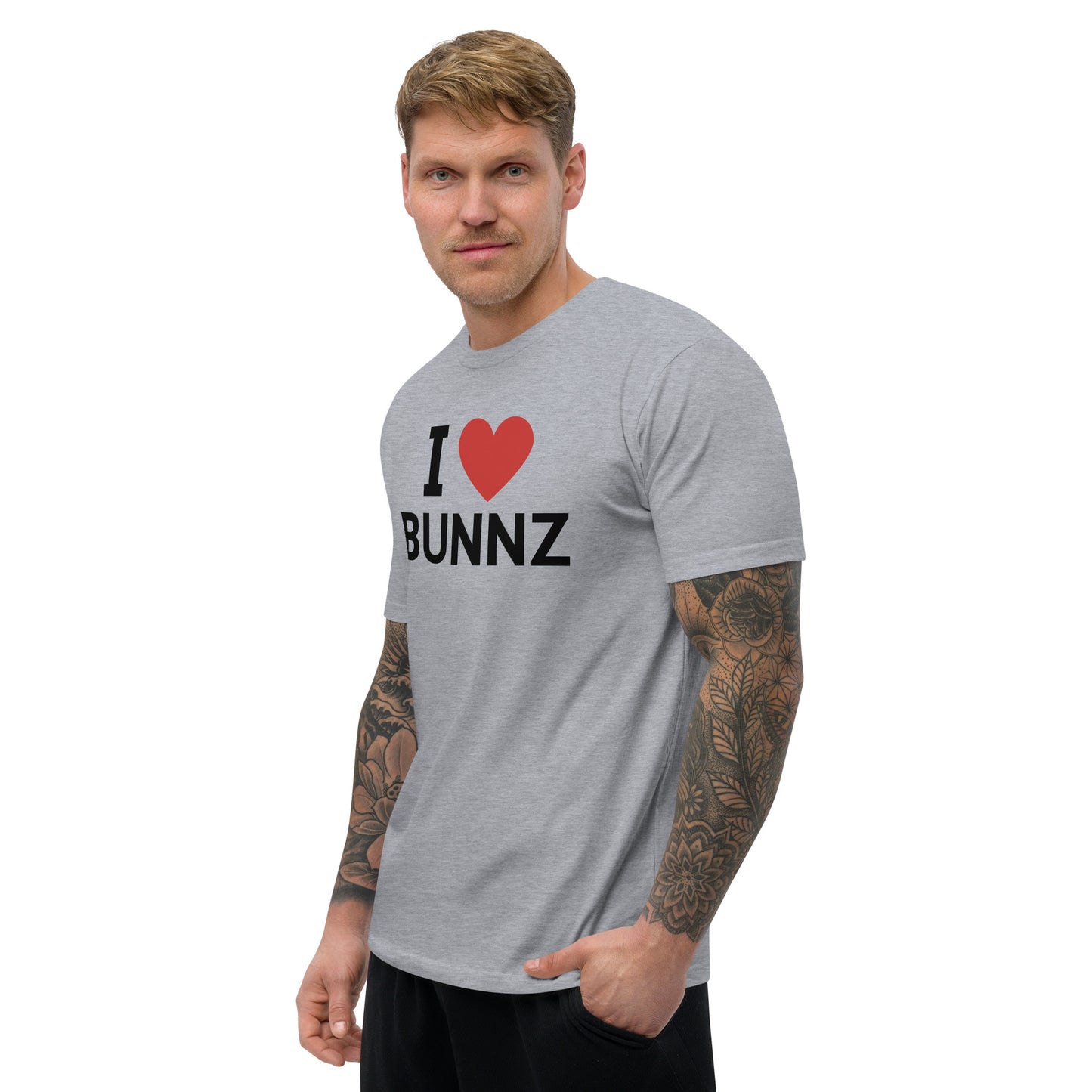 I ❤️ Bunnz Black Font Tee