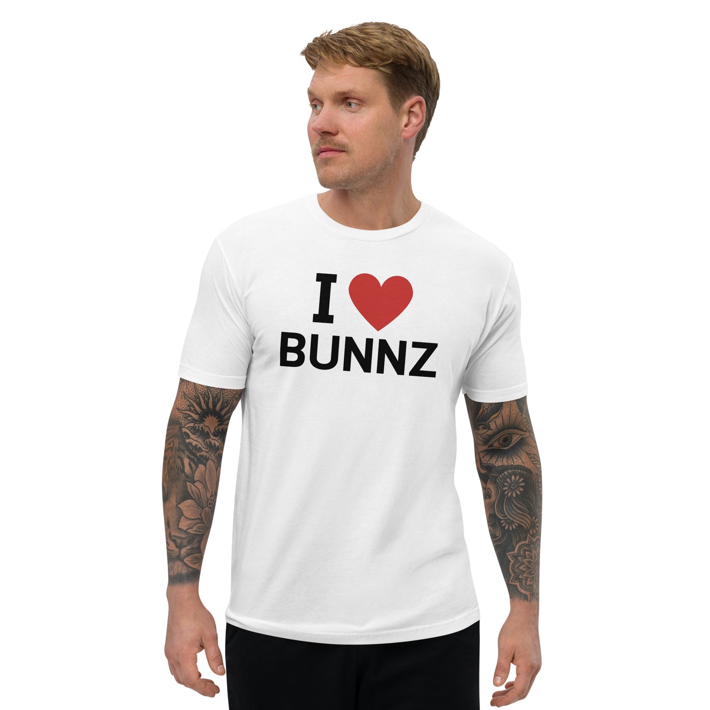 I ❤️ Bunnz Black Font Tee