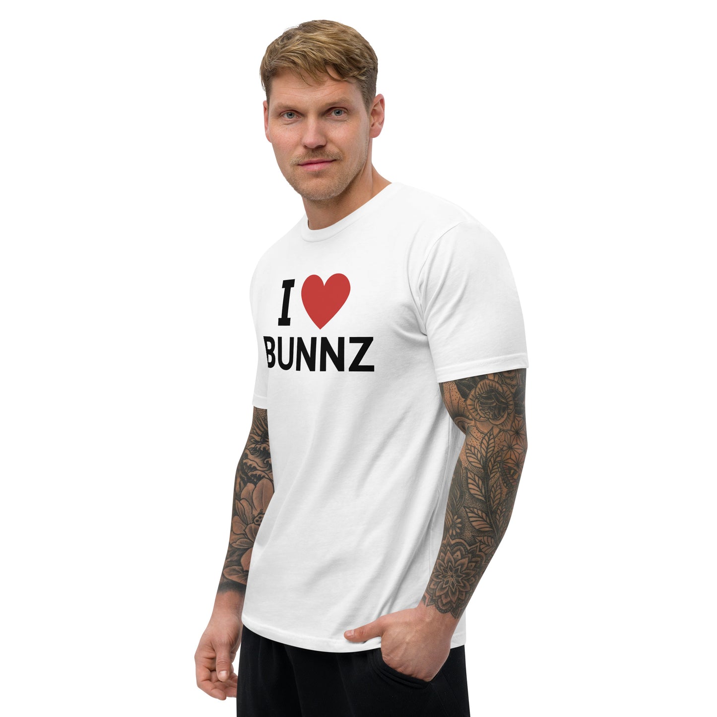 I ❤️ Bunnz Black Font Tee