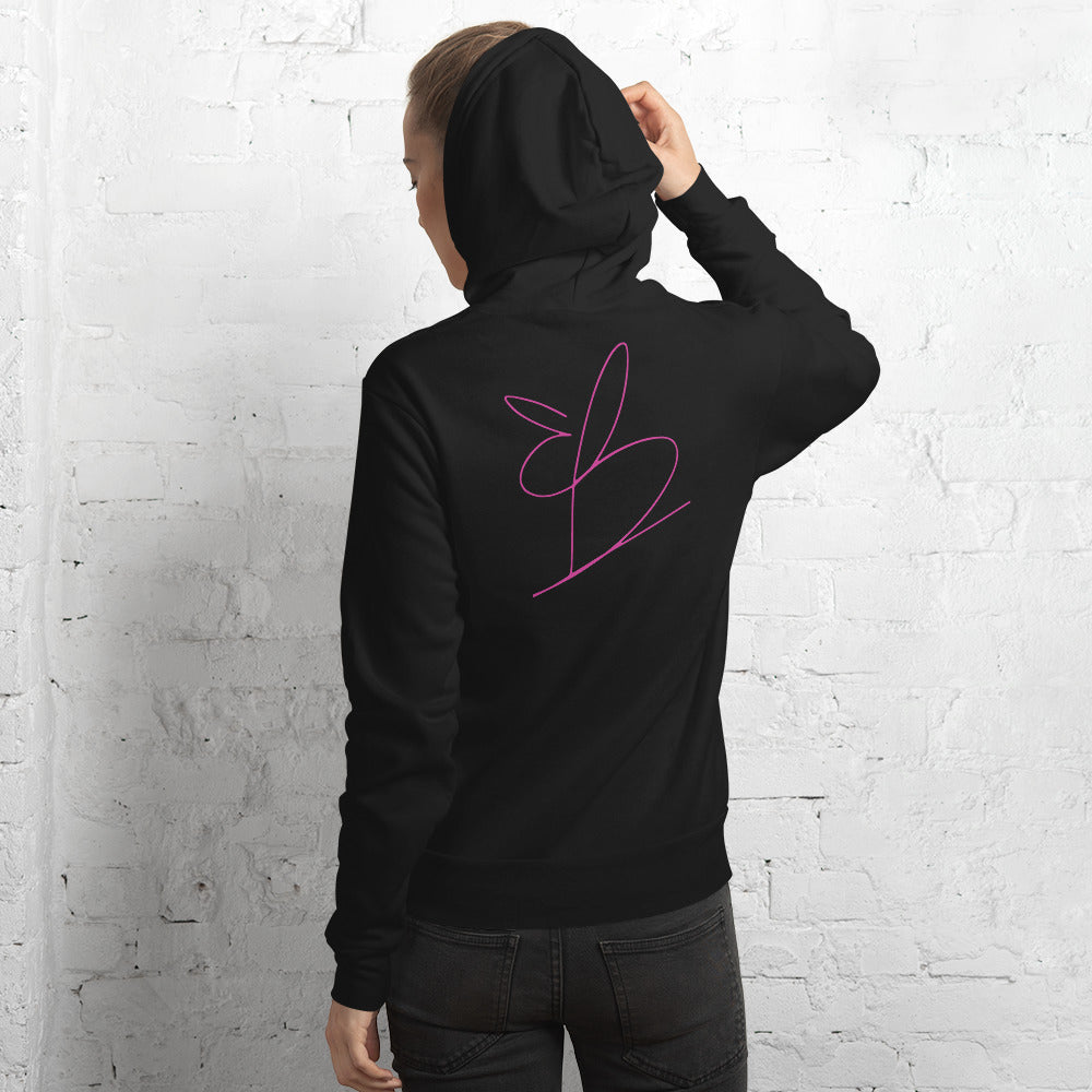 Unisex Pink Logo Hoodie